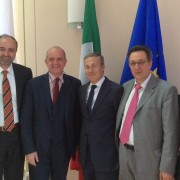 Ambasciata Italiana - da sx: Francesco Di Nisio, Renato Miracco, Carlo De Masi, Massimo Saotta, Gabriele Saotta