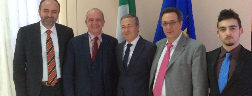 Ambasciata Italiana - da sx: Francesco Di Nisio, Renato Miracco, Carlo De Masi, Massimo Saotta, Gabriele Saotta