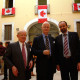 da sinistra console Laureano Leone, ambasciatore Robert R. Fowler, presidente AIDOSP Francesco Di Nisio